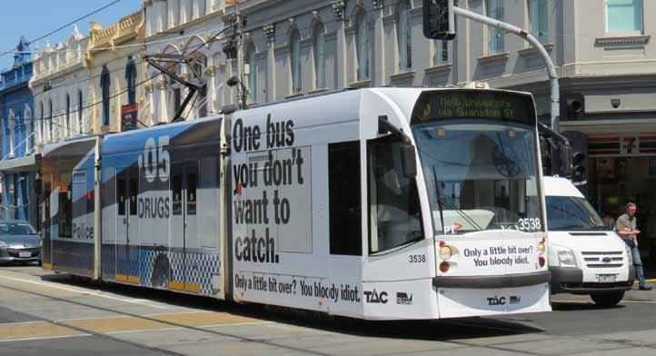 Yarra Trams Combino Drug bus 3538